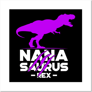 'Nana-saurus Grandma' Funny Grandmother Gift Posters and Art